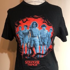 Stranger Things T-shirt, 23” Long, Black (size small)